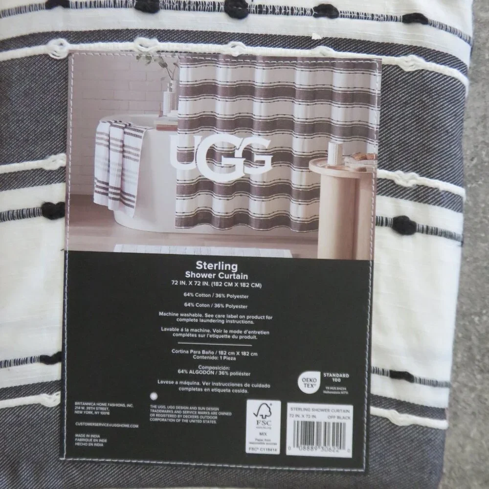 UGG shower curtain Sterling 72